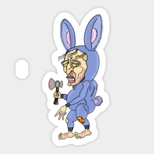 Bunny man Sticker